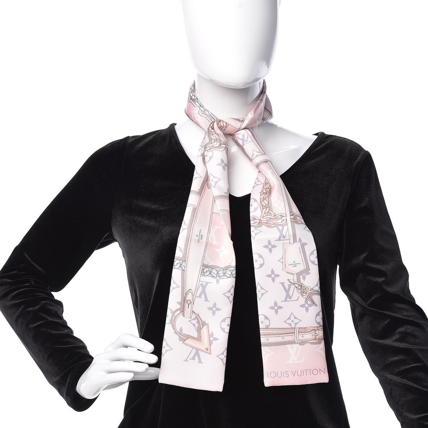 Silk Monogram Confidential Bandeau Light Pink