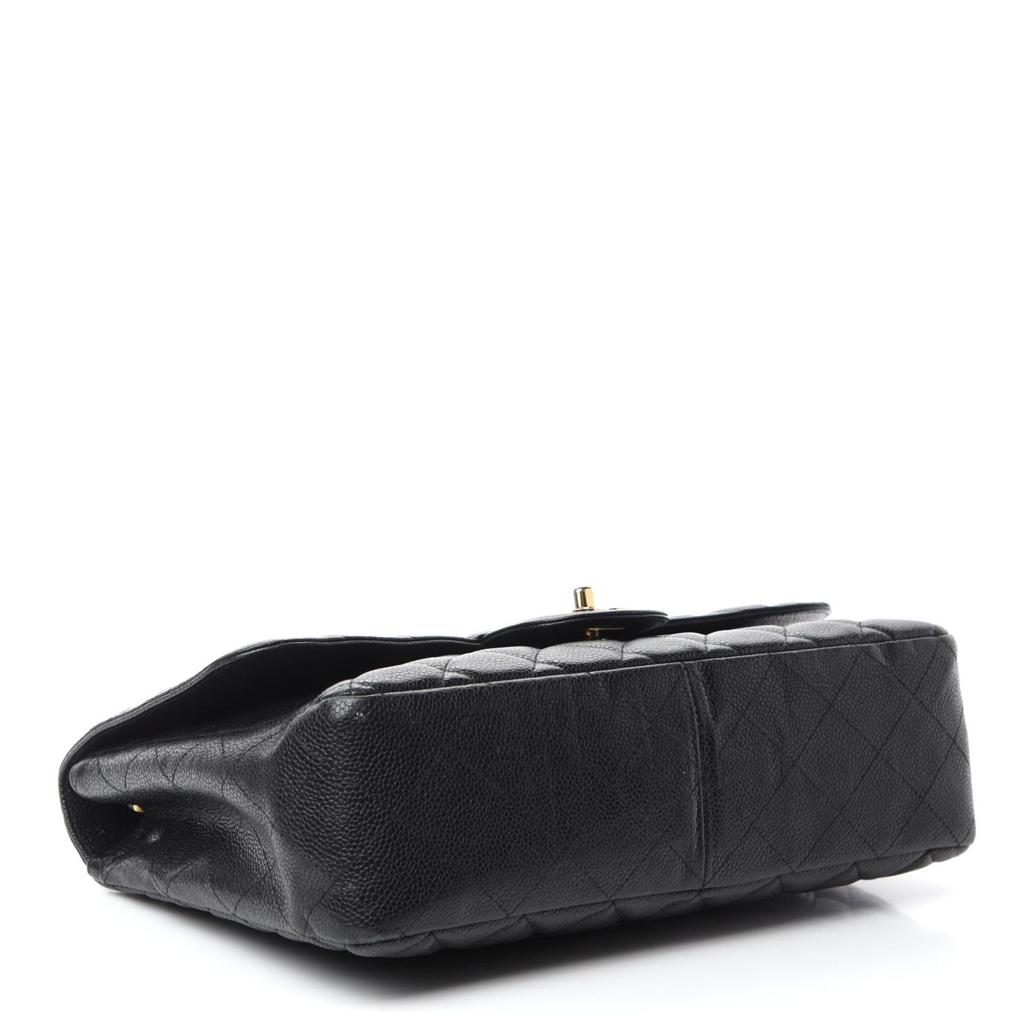 Caviar Quilted Jumbo Single Flap Black