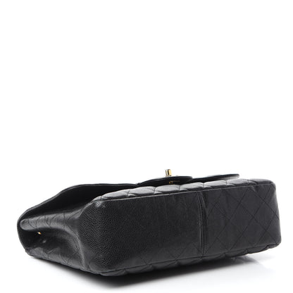 Chanel Caviar Quilted Jumbo Single Flap Black 4 of 14