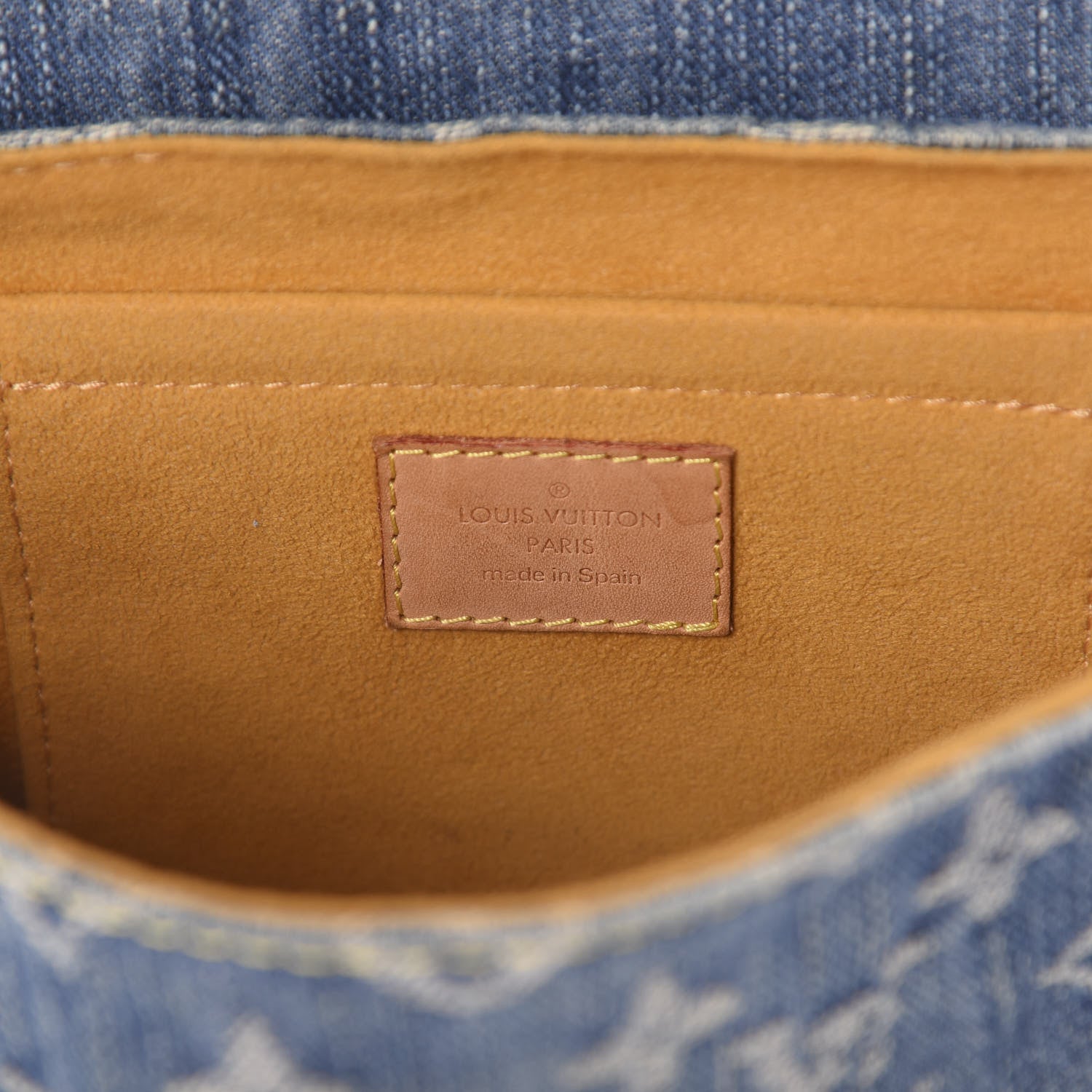 Louis Vuitton Monogram Denim Mini Pleaty Blue 5 of 8