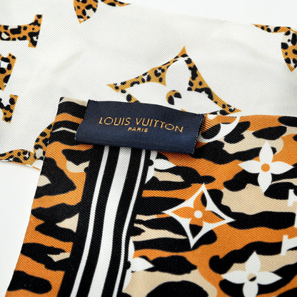 Louis Vuitton Silk Monogram Giant Jungle Bandeau Ivory 4 of 4