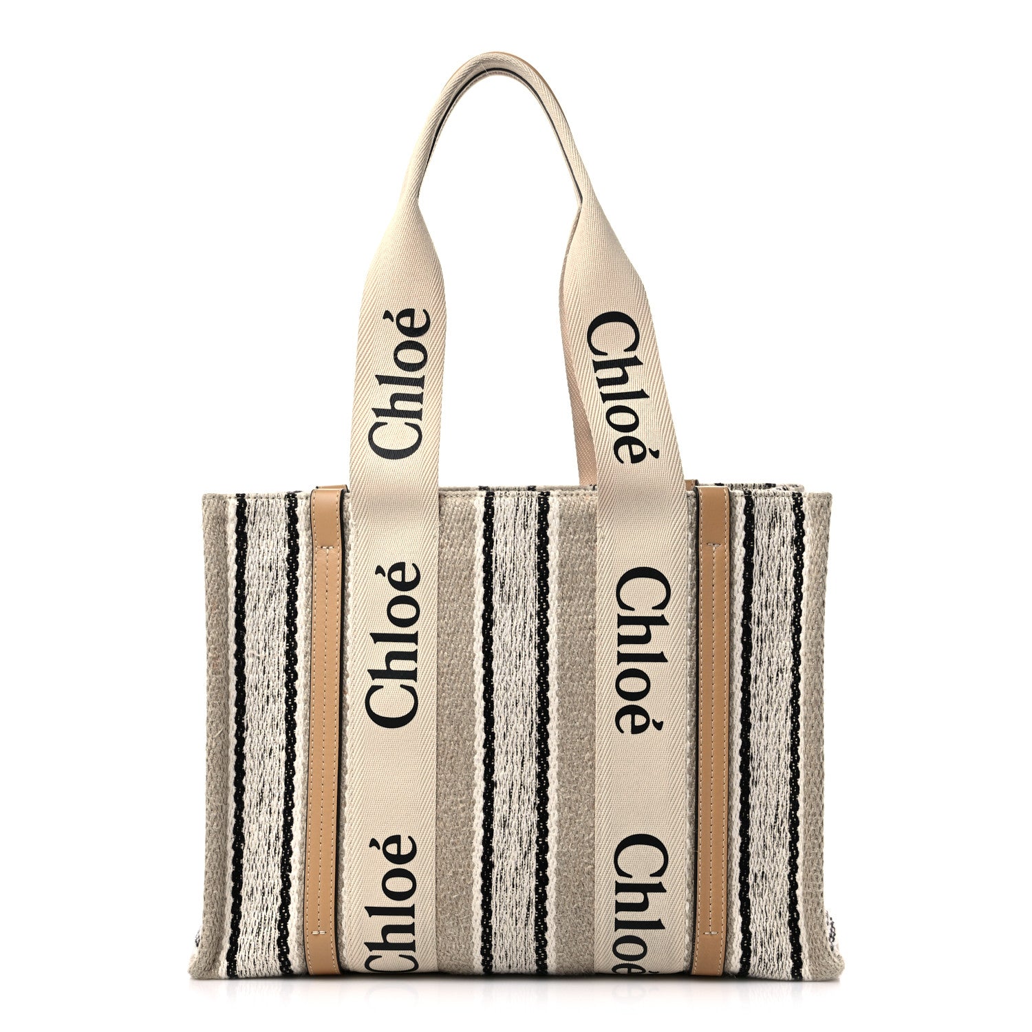 Chloe Knit Medium Woody Ribbon Tote Multicolor 1 of 11