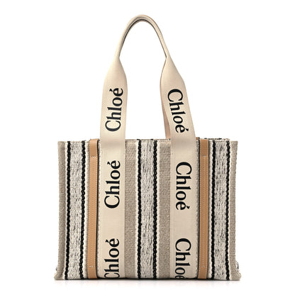 Chloe Knit Medium Woody Ribbon Tote Multicolor 1 of 11