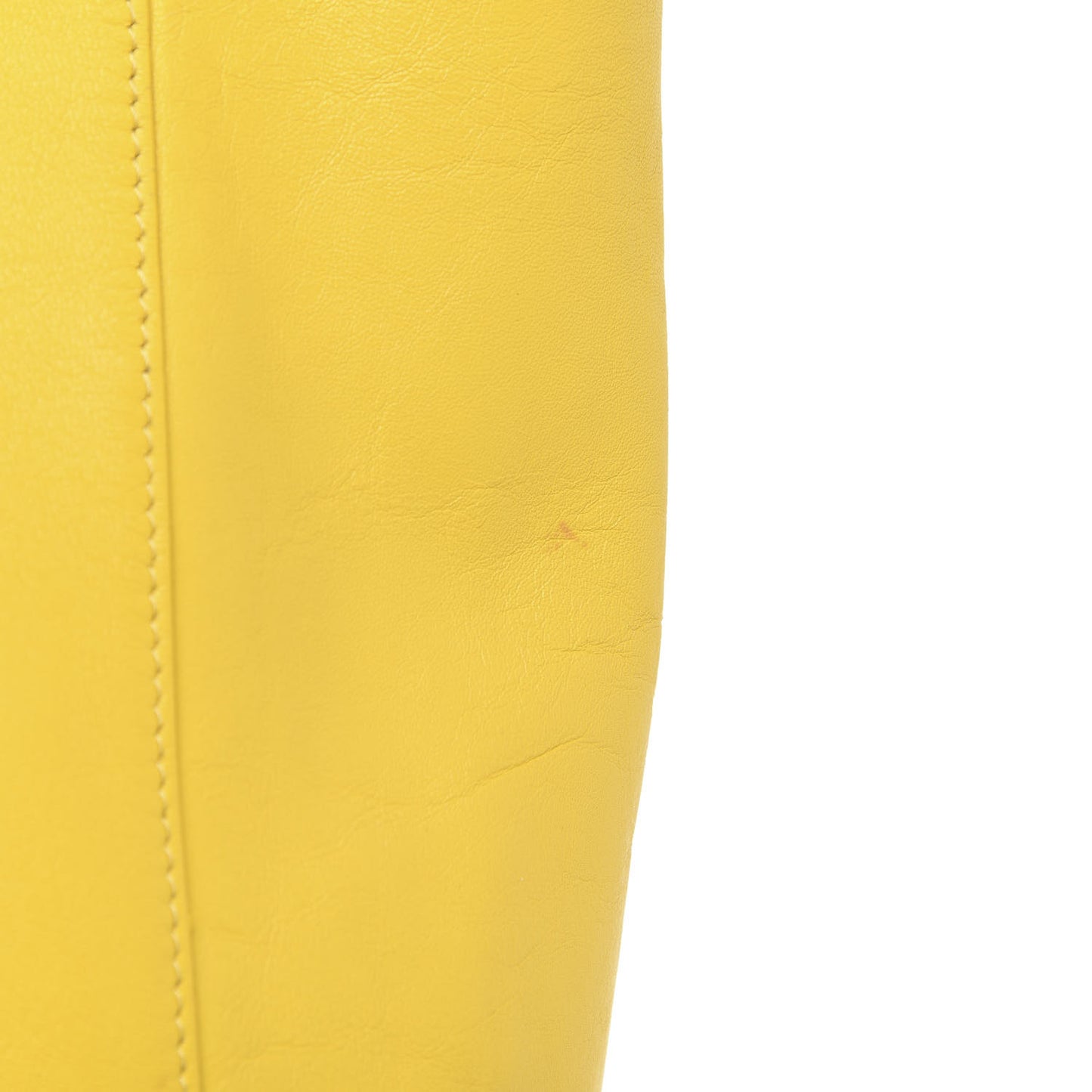 Lambskin Horizontal Cabas Sun Yellow
