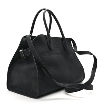 The Row Matte Grained Calfskin Soft Margaux 12 Black 3 of 10