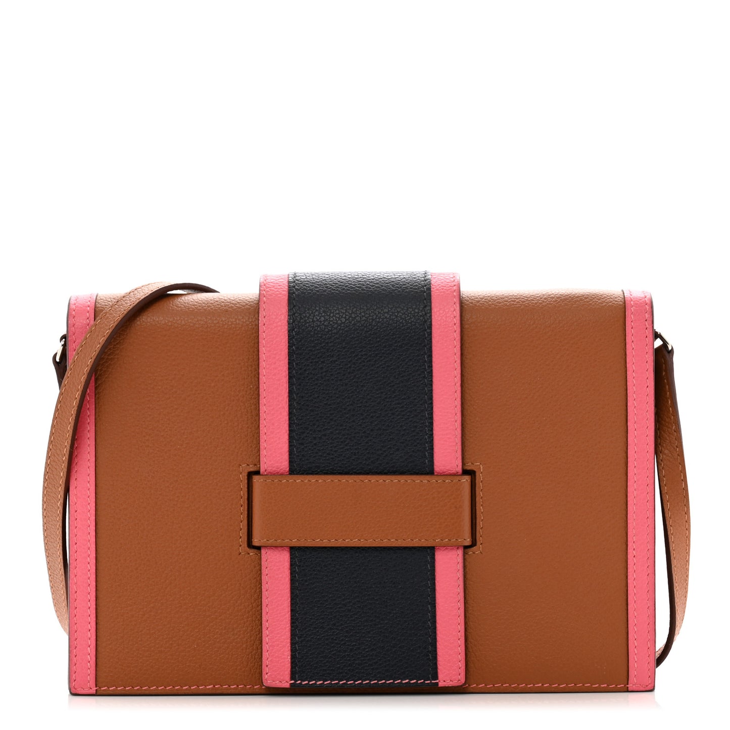 Evercolor Evercolor H Passant Clutch Gold Rose Azalee Bleu Nuit