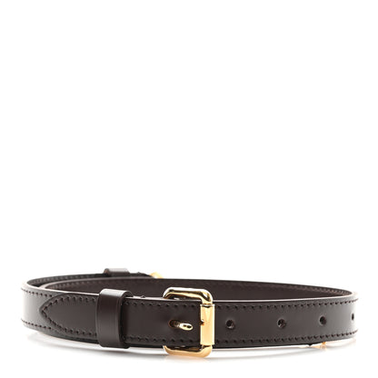 Louis Vuitton Calfskin 16mm Adjustable Shoulder Strap Brown 2 of 4