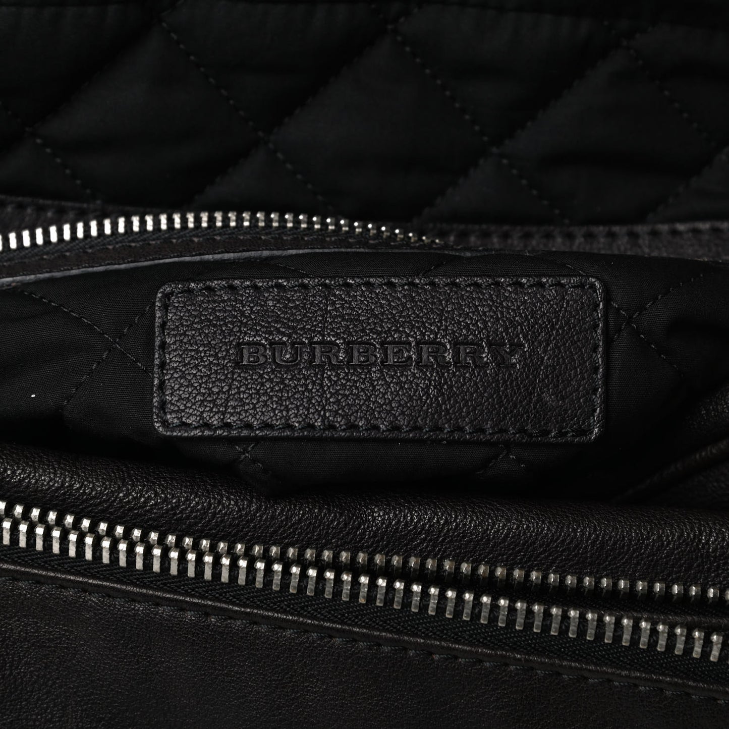 Grained Calfskin Crossbody Bag Black Brown