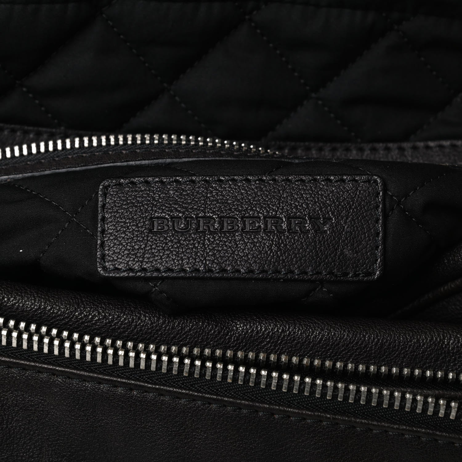 Burberry Grained Calfskin Crossbody Bag Black Brown 7 of 10