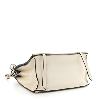 Prada Glace Calf Studded Etiquette Flap Bianco Astra 4 of 12