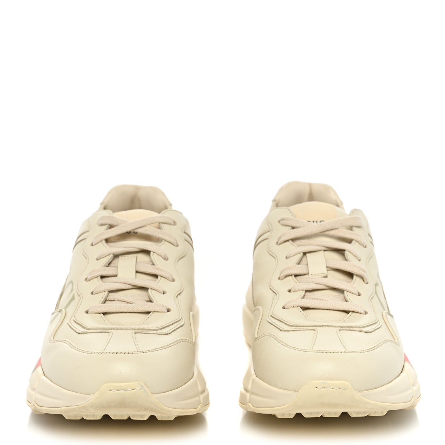 Calfskin Logo Womens Rhyton Sneakers 39 Ivory