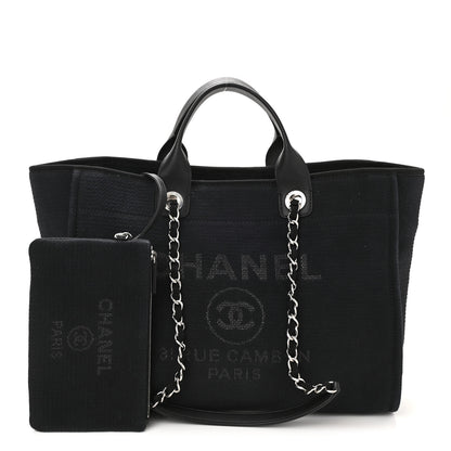 Chanel Mixed Fibers Medium Deauville Tote Black 1 of 10
