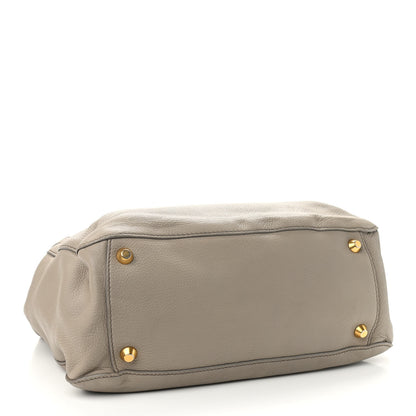 Miu Miu Vitello Daino Top Handle Tote Beige 4 of 11