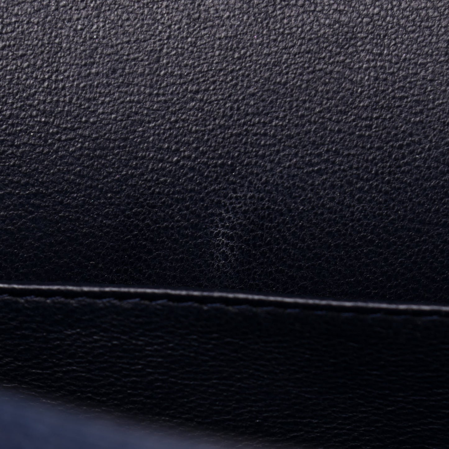 Caviar Quilted Jumbo Double Flap Navy Blue