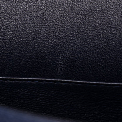 Chanel Caviar Quilted Jumbo Double Flap Navy Blue 11 of 12