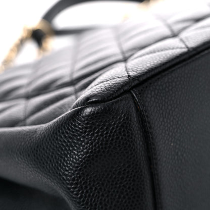 Chanel Caviar Quilted Grand Shopping Tote GST Black 10 of 18