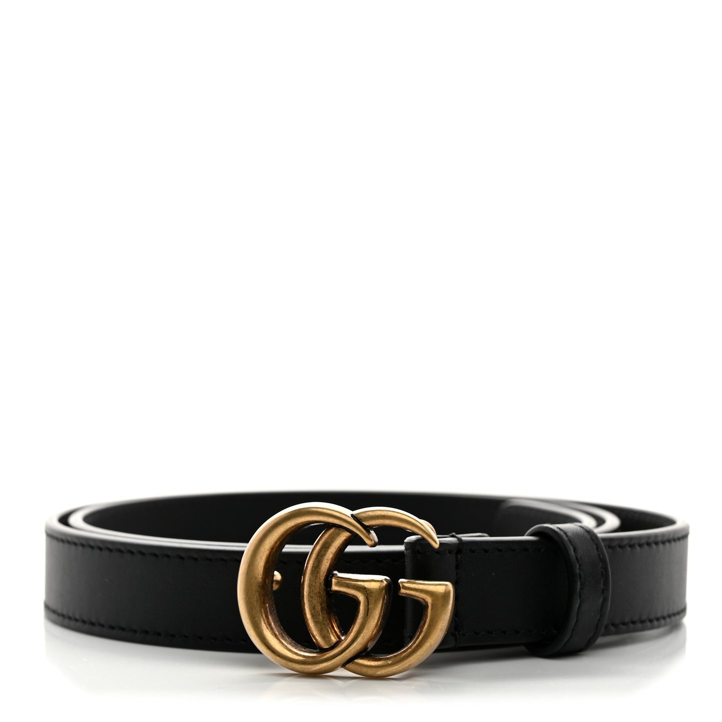 Calfskin Double G 20mm Belt 80 32 Black
