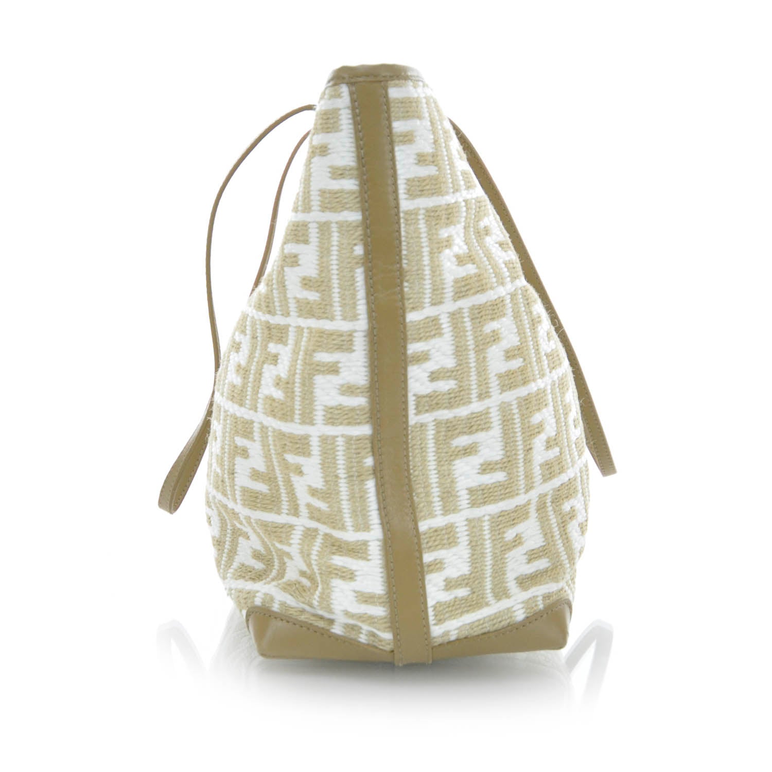 Fendi Woven Straw Raffia Shopping Tote 4 of 10
