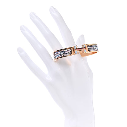 Hermes Enamel Narrow Pegase Pop Clic Clac H Bracelet GM Album De Soie Bis 2 of 5