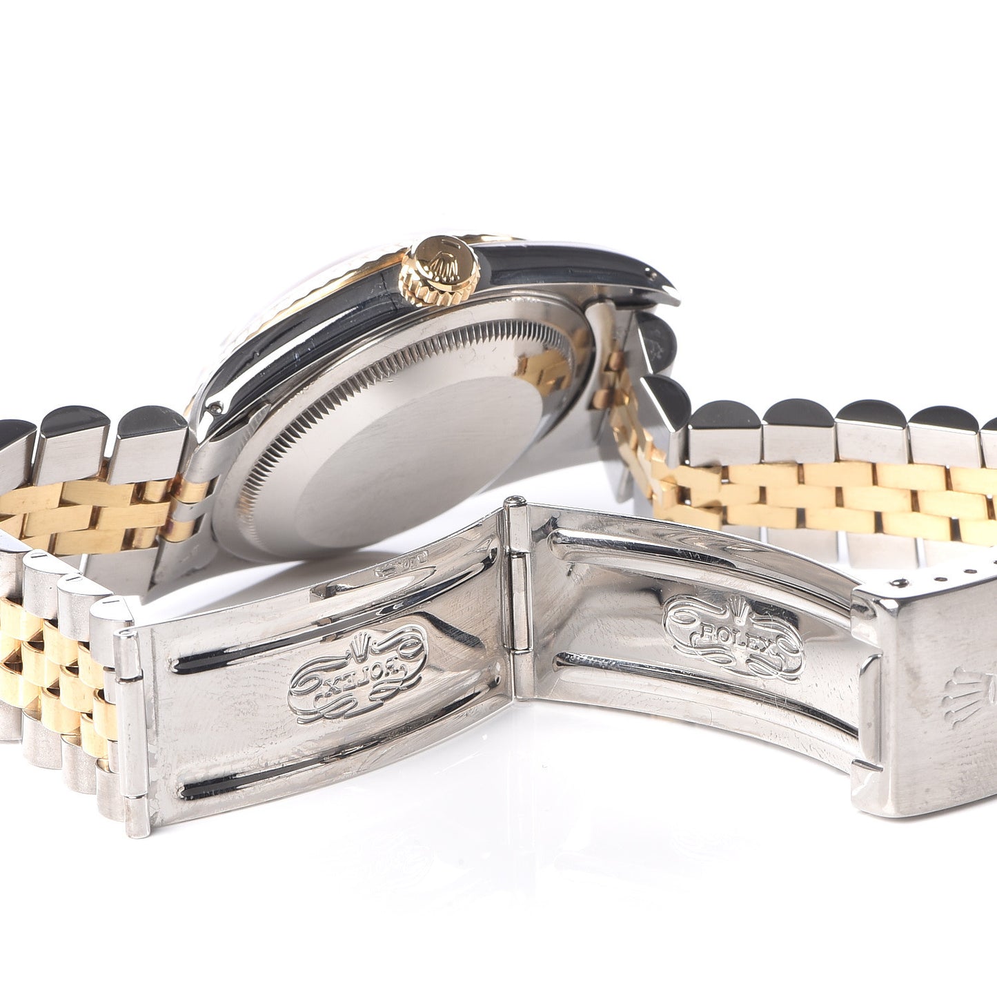 Stainless Steel 18K Yellow Gold 36mm Oyster Perpetual Datejust Watch Champagne 16233
