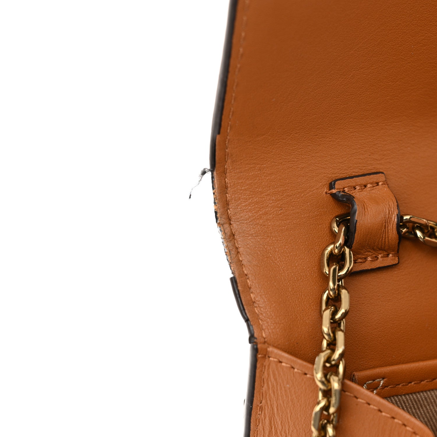 MCM Visetos Medium Patricia Wallet On Chain Cognac 10 of 14
