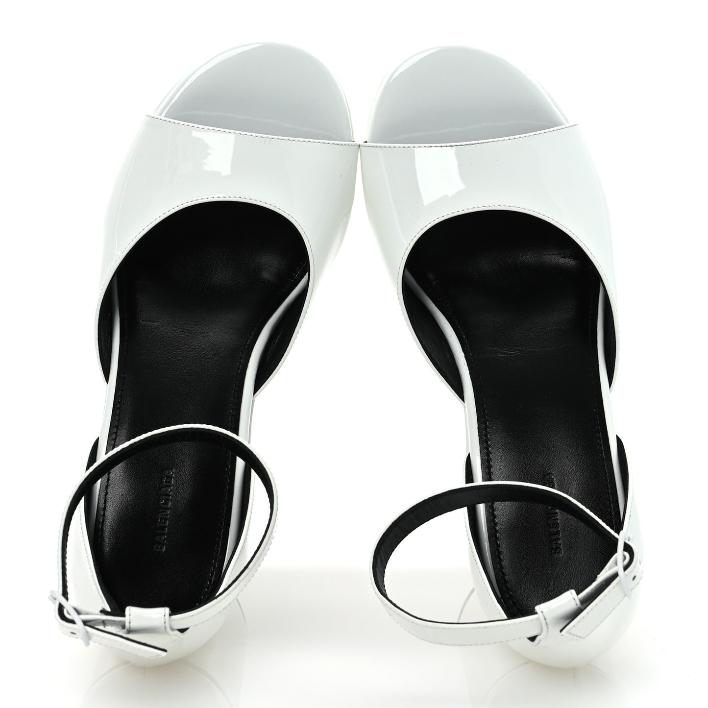 Patent Camden 160mm Platform Pumps 37 White