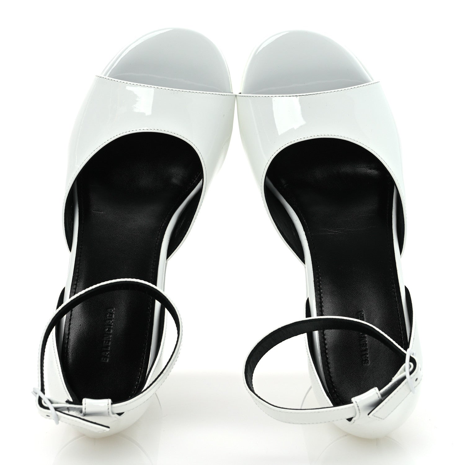 Balenciaga Patent Camden 160mm Platform Pumps 37 White 2 of 11