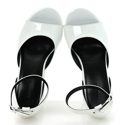 Balenciaga Patent Camden 160mm Platform Pumps 37 White 2 of 11