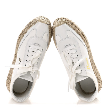 Christian Louboutin Toile Calfskin Espasneak Flat Sneaker 36 Ivory 2 of 8