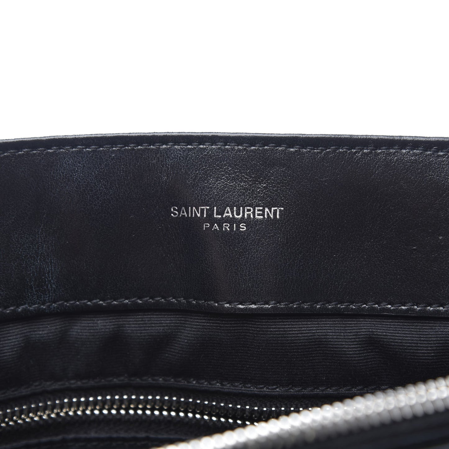 Calfskin Y Quilted Monogram Medium Loulou Chain Satchel Black