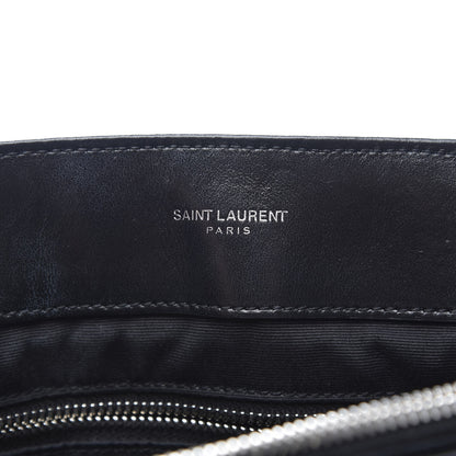 Saint Laurent Calfskin Y Quilted Monogram Medium Loulou Chain Satchel Black 12 of 17