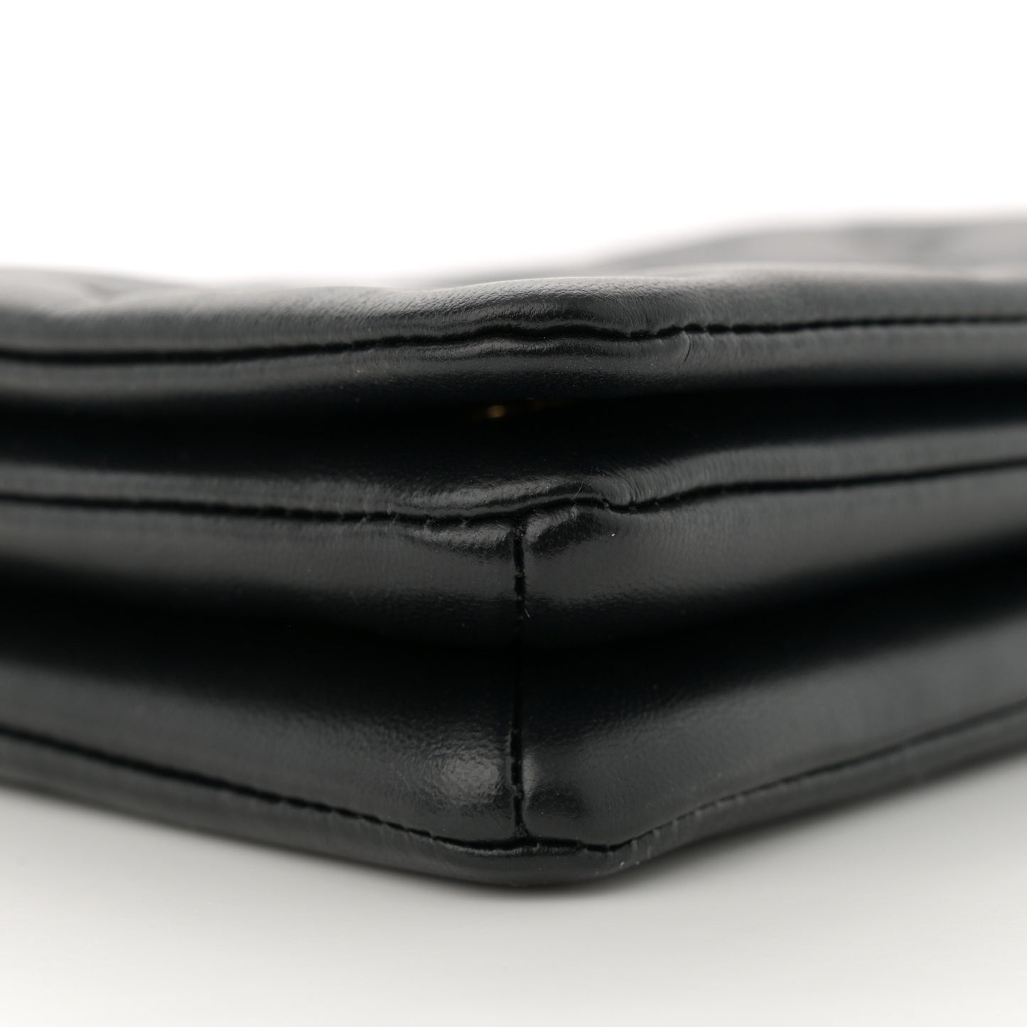 Lambskin Embossed Monogram Pochette Coussin Black