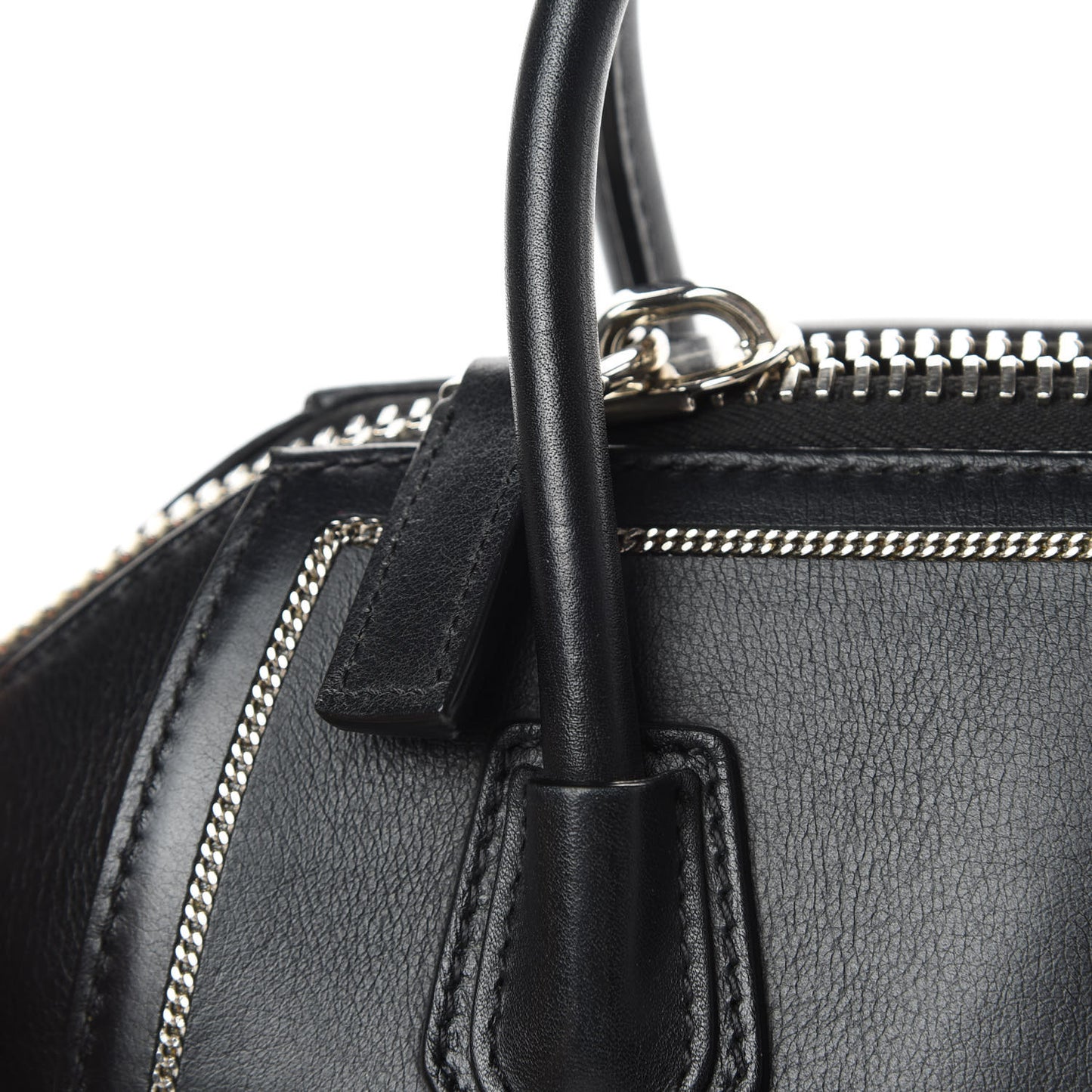Calfskin Chain Detail Mini Antigona Black