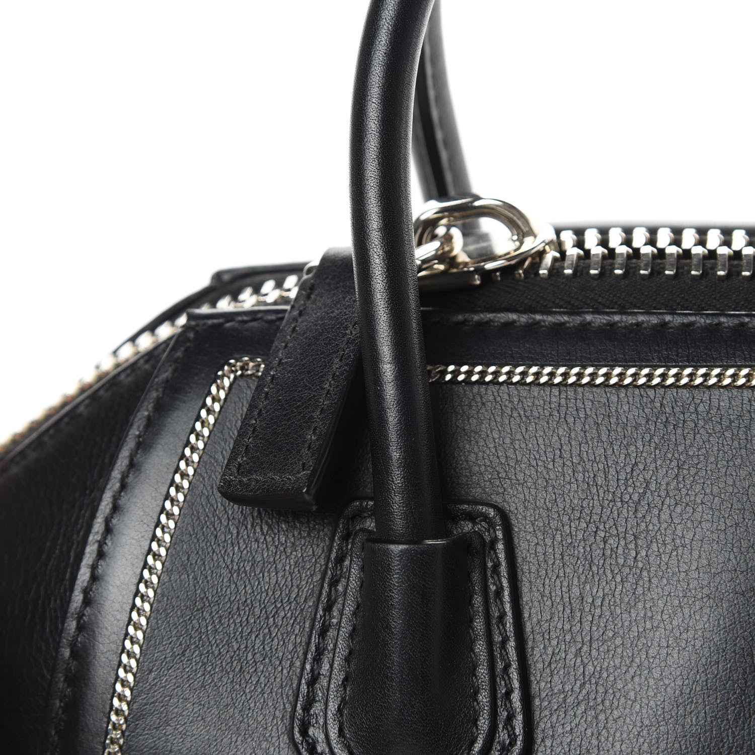 Givenchy Calfskin Chain Detail Mini Antigona Black 13 of 14