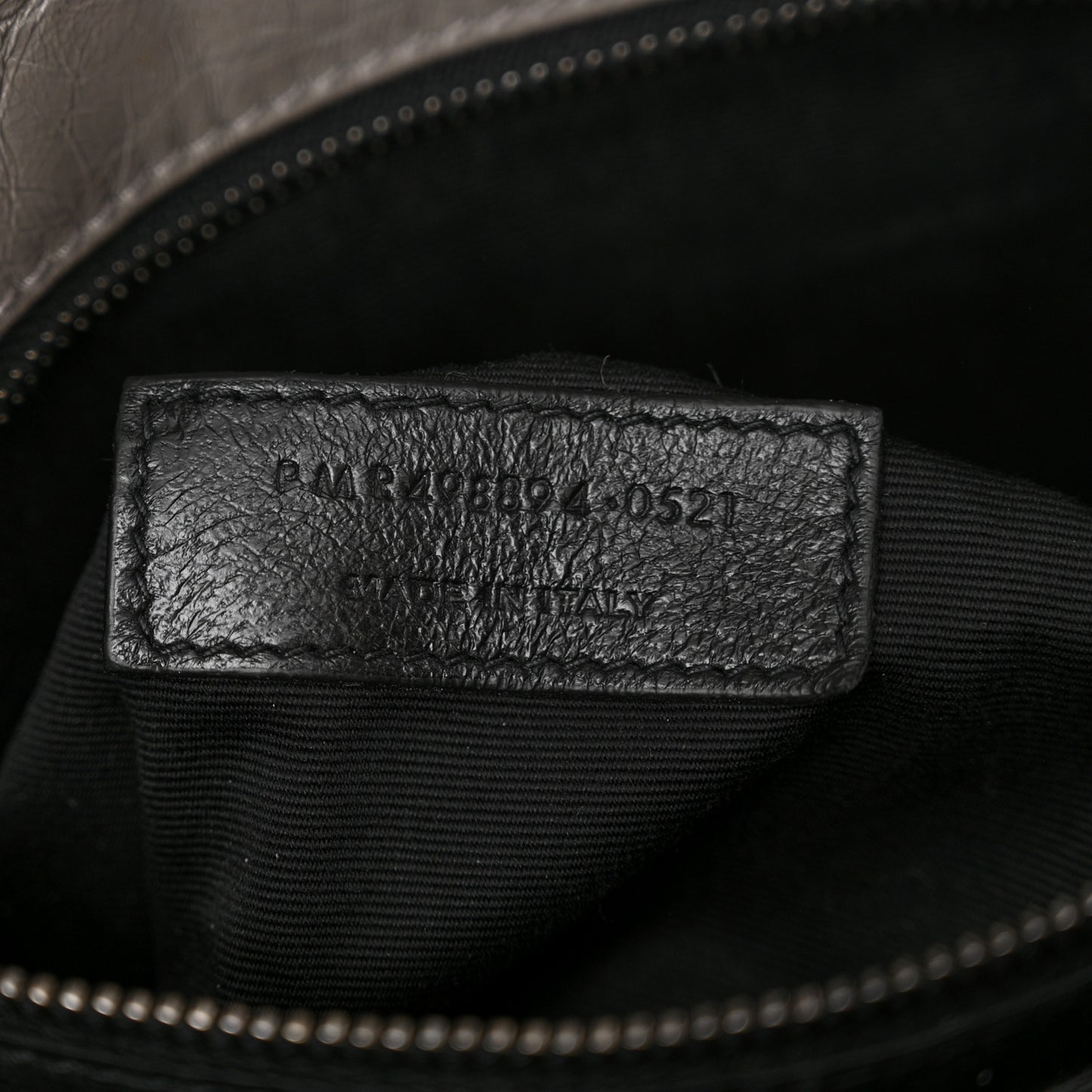 Crinkled Calfskin Matelasse Monogram Medium Niki Chain Satchel Light Gray