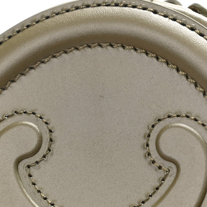 Celine Smooth Calfskin Cuir Small Triomphe Oval Purse Crossbody Dark Olive 12 of 13