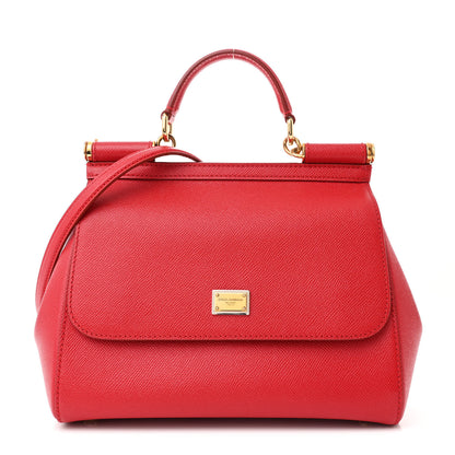 Dolce & Gabbana Dauphine Medium Miss Sicily Satchel Dark Red 1 of 10