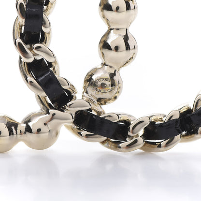 Chanel Lambskin Pearl CC Chain Brooch Black Gold 4 of 6
