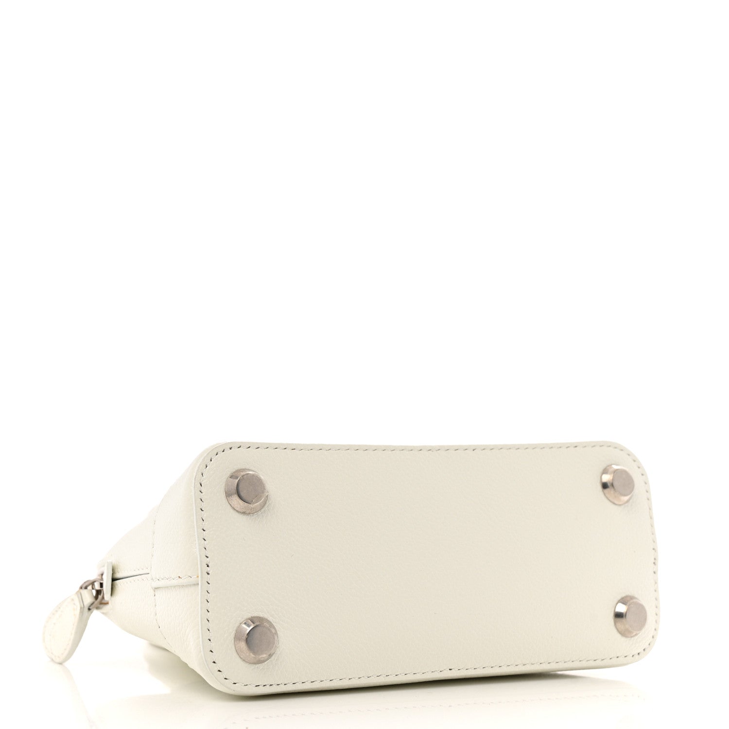 Balenciaga Grained Calfskin XXS Ville Top Handle Bag White Black 4 of 17