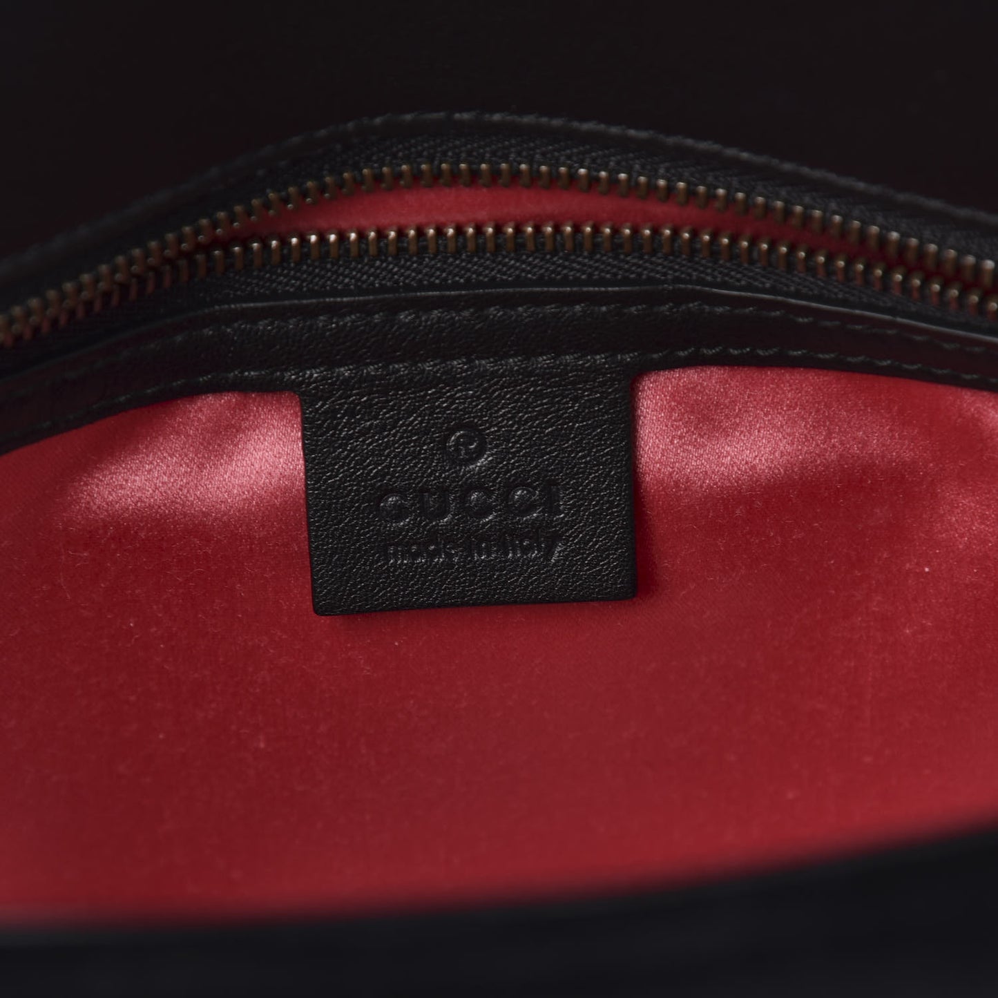 Velvet Matelasse Small GG Marmont Shoulder Bag Black