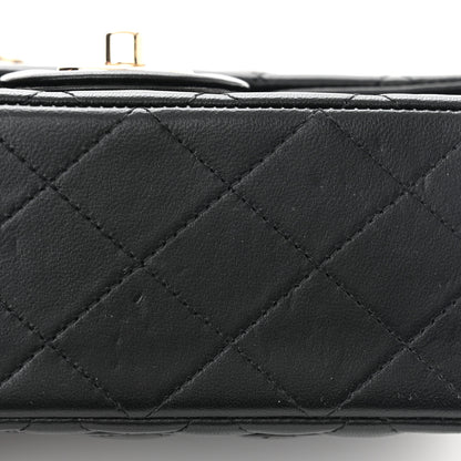Chanel Lambskin Quilted Mini Top Handle Rectangular Flap Black 10 of 11