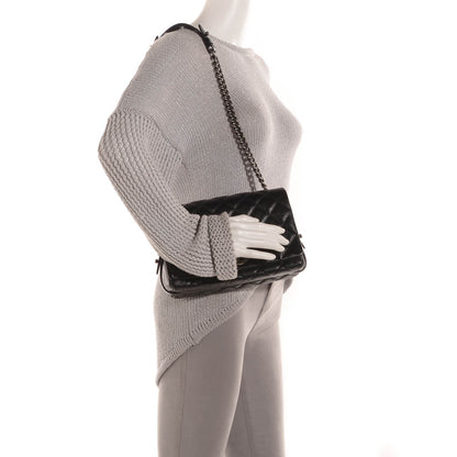 Chanel Metallic Goatskin Quilted Medium City Rock Flap Black 2 of 10