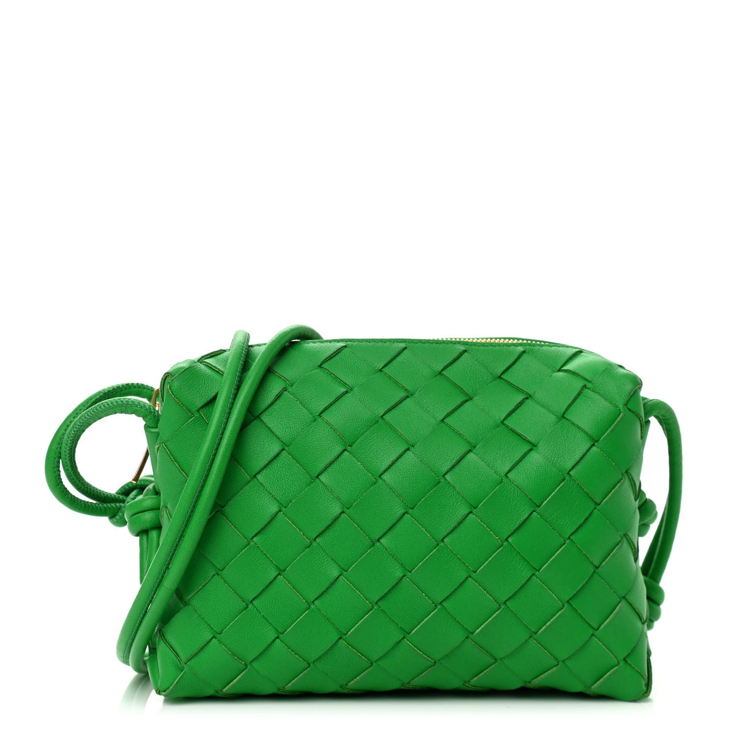 Nappa Intrecciato Mini Loop Camera Bag Parakeet