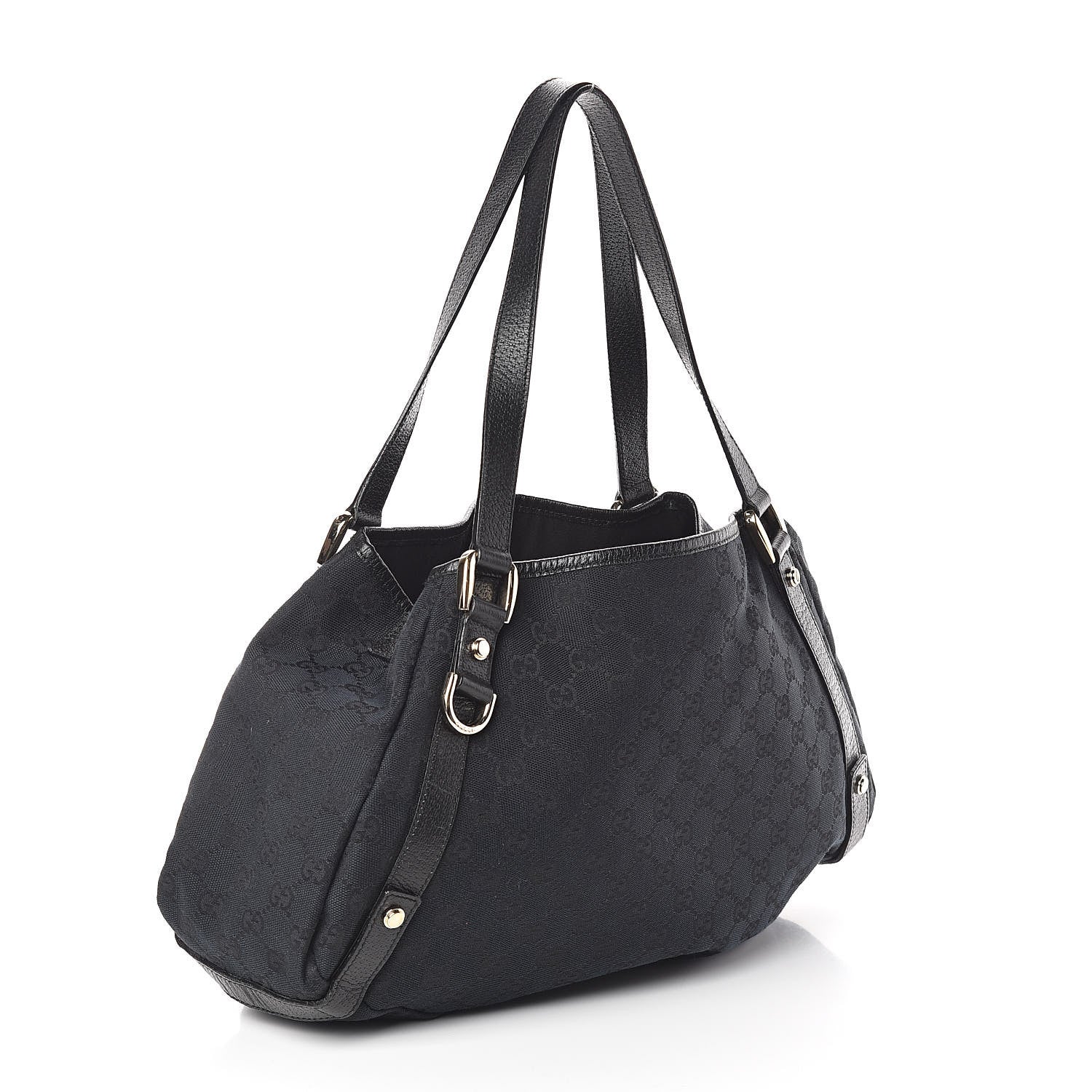 Gucci Monogram Medium Abbey Shoulder Bag Black 3 of 9