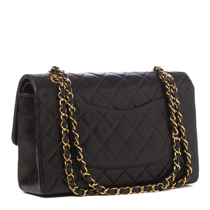 Chanel Lambskin Quilted Medium Double Flap Black 2 of 9