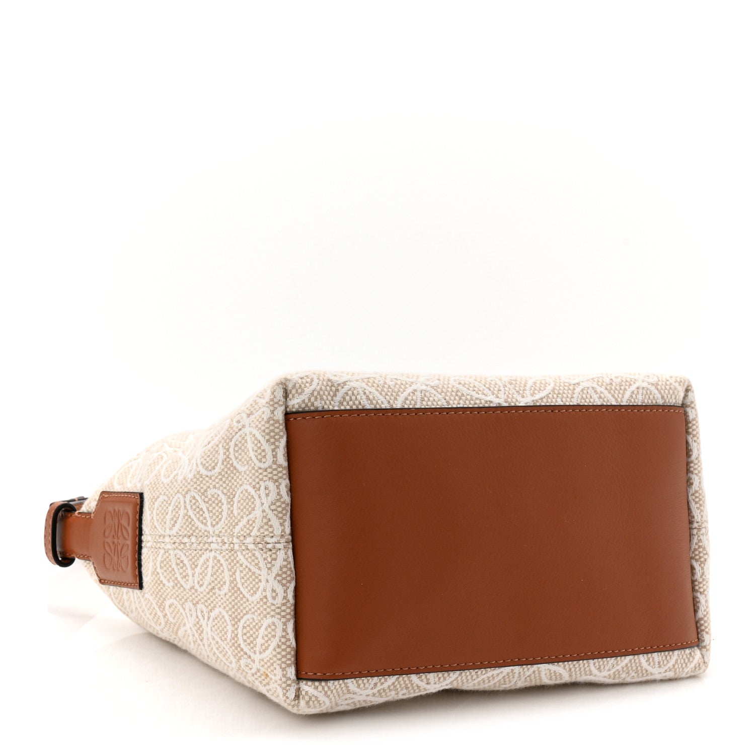 Loewe Jacquard Anagram Calfskin Small Cubi Bag Ecru Tan 4 of 11