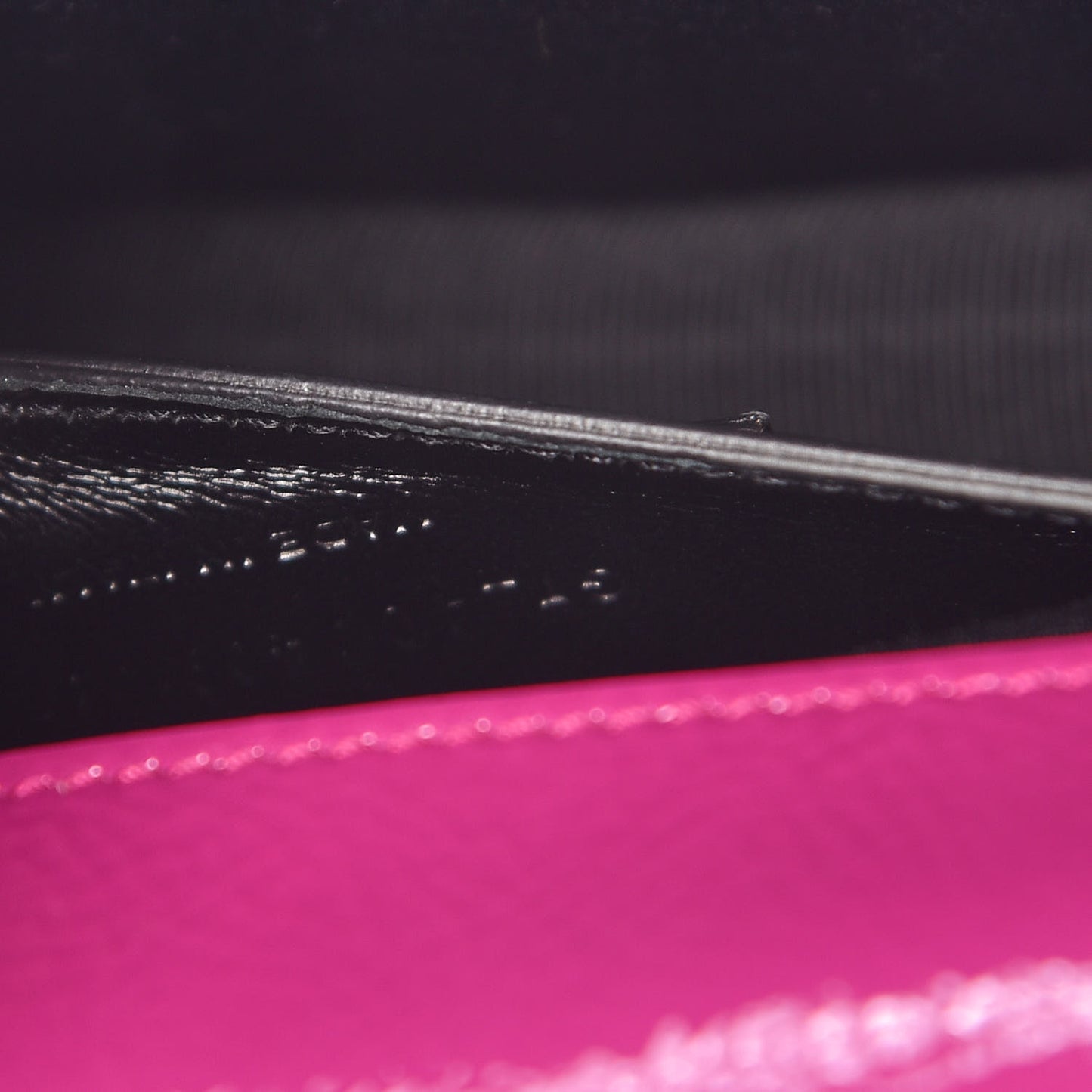 Textured Patent Classic Monogram Kate Clutch Electric Pink