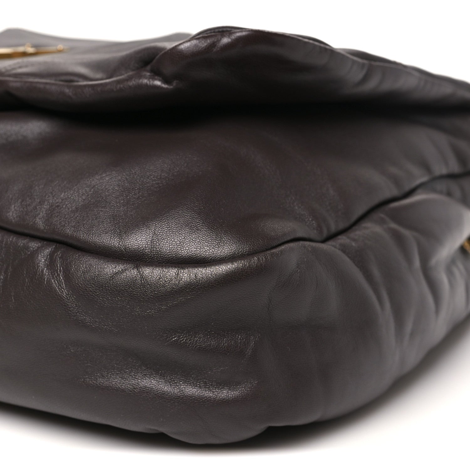 Saint Laurent Lambskin Matelasse Monogram Large Jamie 4.3 Dark Sweet Chocolate 9 of 9