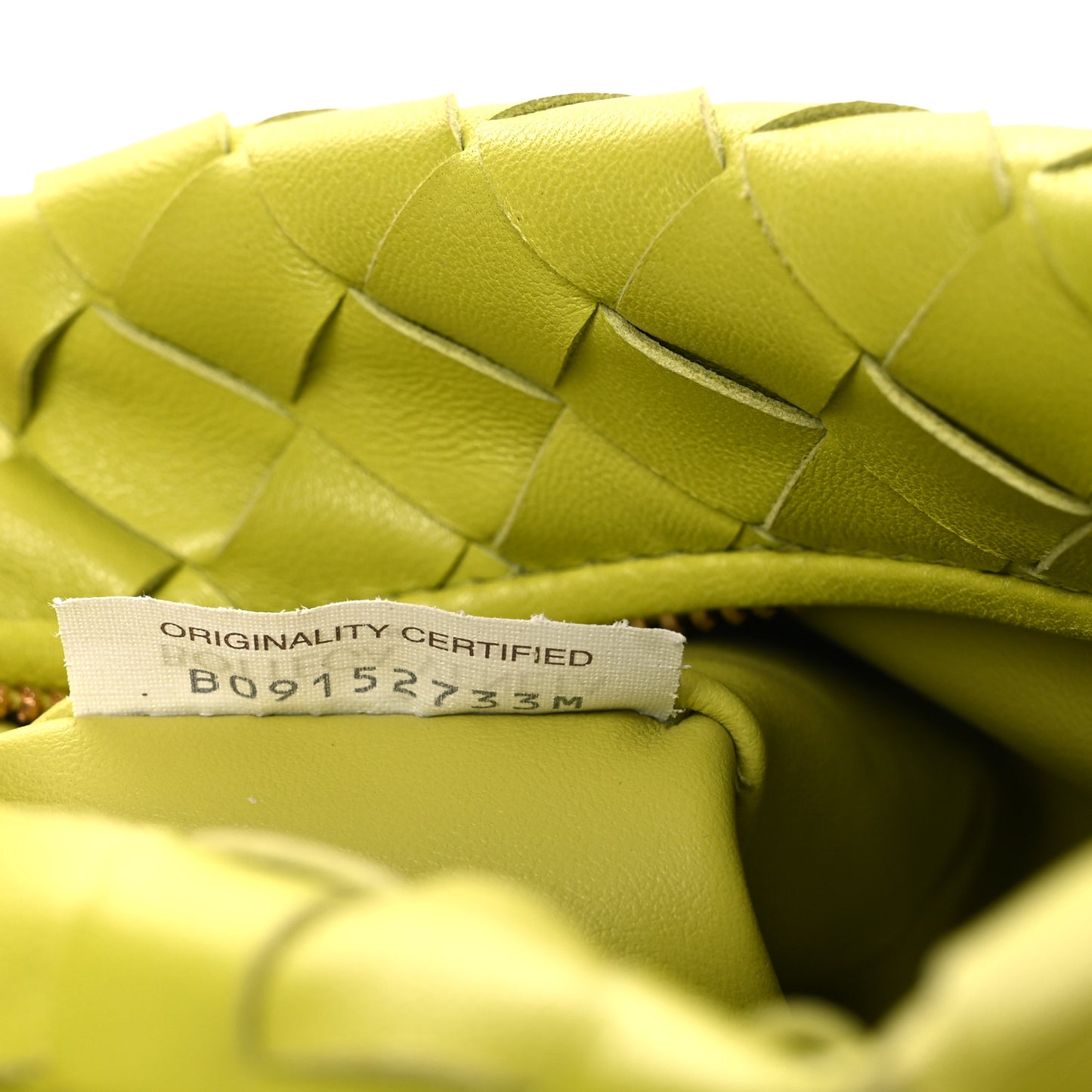 Nappa Intrecciato Mini Jodie Kiwi