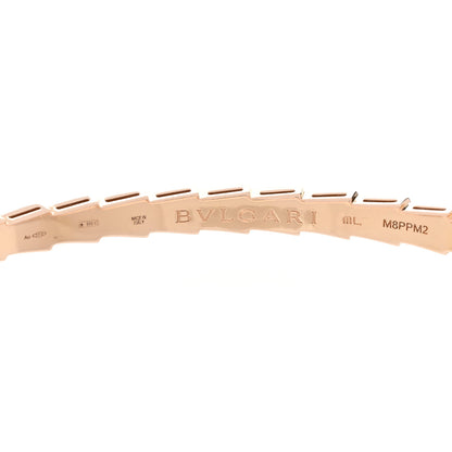 Bulgari 18K Rose Gold Serpenti Viper Bangle Bracelet ML 4 of 5